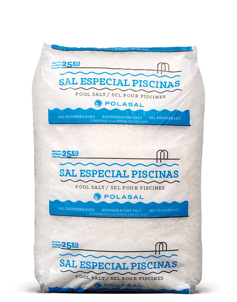 Paquete 25 kg sal especial piscinas Polasal