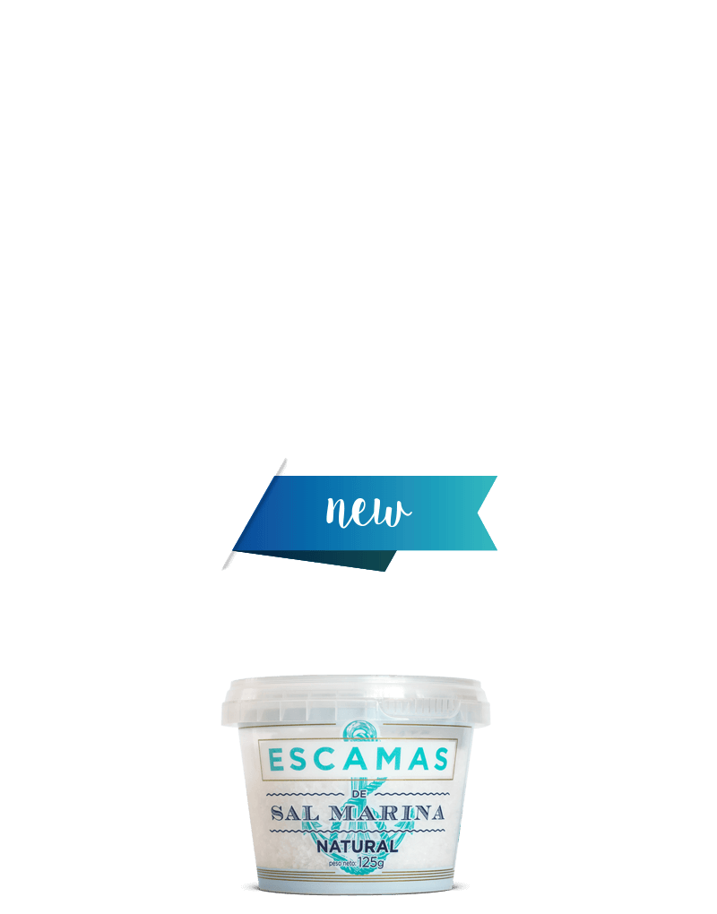 Sal gourmet nuevo Bote de escamas 125g Polasal