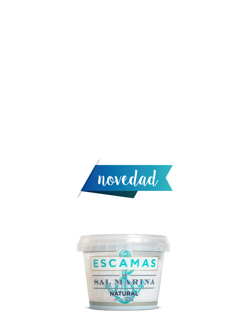 Sal gourmet nuevo Bote de escamas 125g Polasal