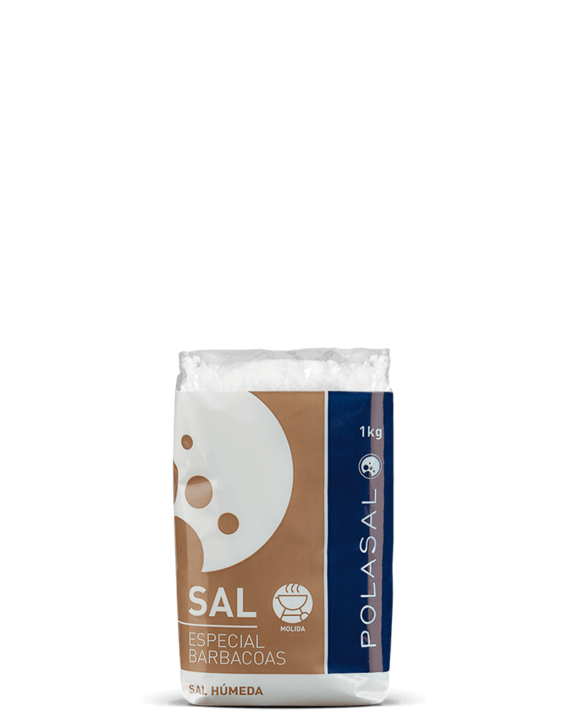 Sal especial barbacoas Paquete sal molida 1kg Polasal