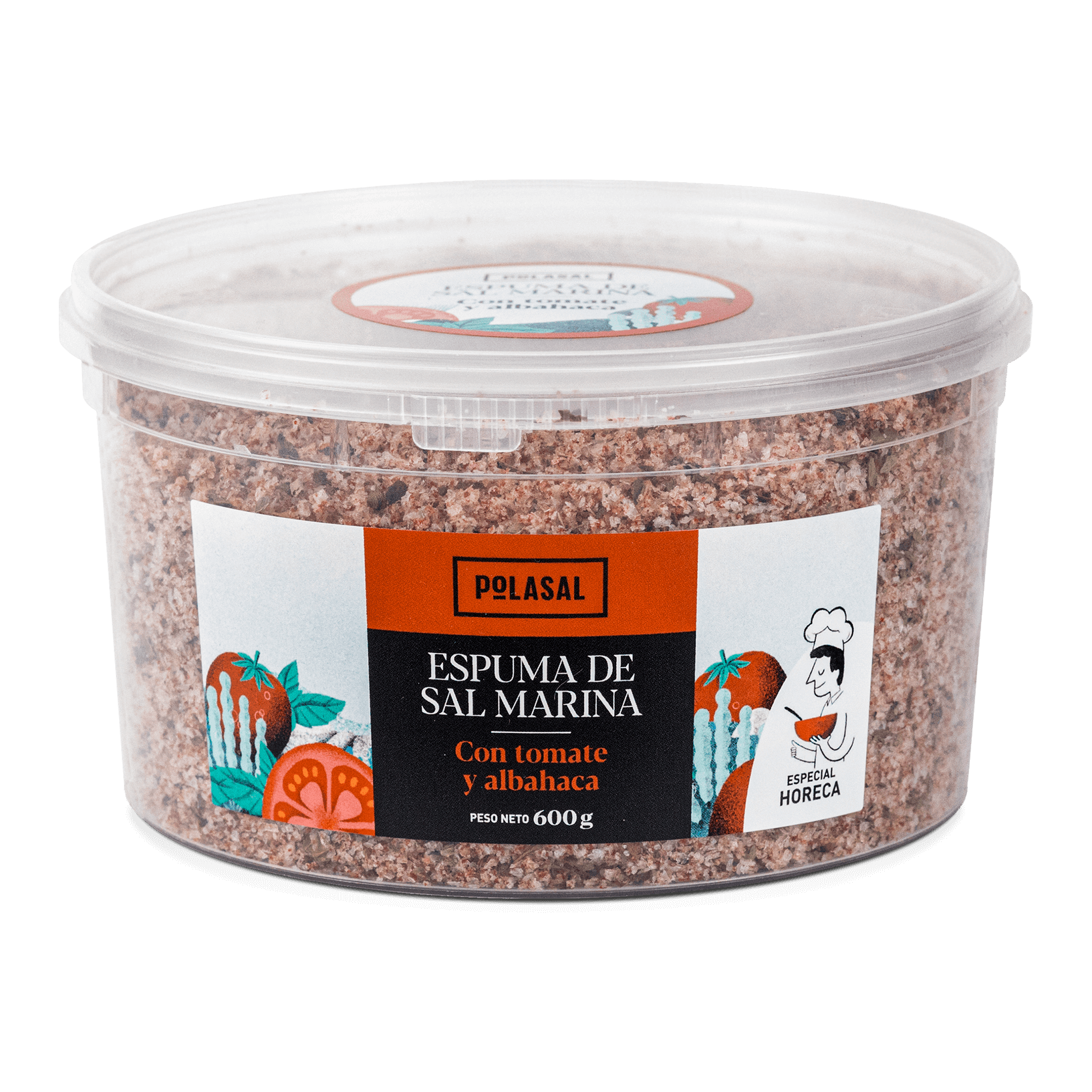 Cubo espuma tomate y albahaca 600g Polasal